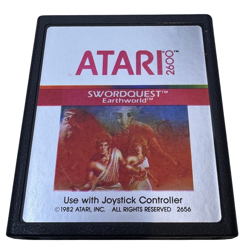 Atari 2600 Swordquest EarthWorld CX 2656 Video Game with Box Vintage 1982 - Picture 7 of 9